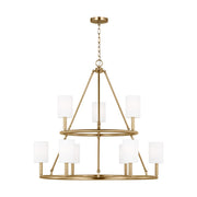 Visual Comfort Studio - DJC1099SB - Nine Light Chandelier - Egmont - Satin Brass
