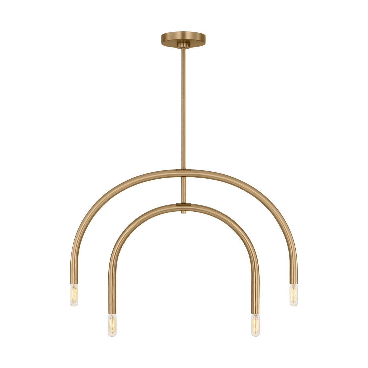 Visual Comfort Studio - DJC1104SB - Four Light Chandelier - Hadden - Satin Brass