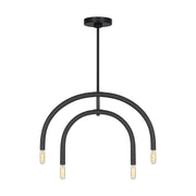 Visual Comfort Studio - DJC1114MBK - Four Light Chandelier - Hadden - Midnight Black