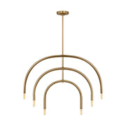 Visual Comfort Studio - DJC1126SB - Six Light Chandelier - Hadden - Satin Brass