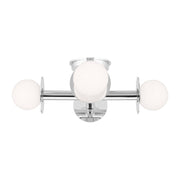 Visual Comfort Studio - KF1034PN - Four Light Semi-Flush Mount - Nodes - Polished Nickel