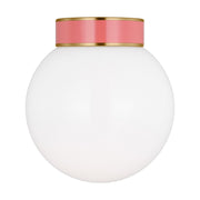 Visual Comfort Studio - KSF1051BBSCRL - One Light Flush Mount - Monroe - Burnished Brass