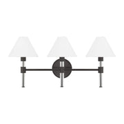 Visual Comfort Studio - LV1043AI - Three Light Bath Vanity - Robert - Aged Iron