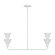 Visual Comfort Studio - LXC1092CPST - Two Light Linear Chandelier - Cornet - Cast Plaster