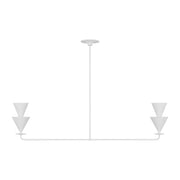 Visual Comfort Studio - LXC1102CPST - Two Light Linear Chandelier - Cornet - Cast Plaster