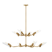 Visual Comfort Studio - TC1158BBS - Eight Light Chandelier - Mezzo - Burnished Brass