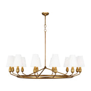 Visual Comfort Studio - TC11712ADB - 12 Light Chandelier - Ziba - Antique Gild