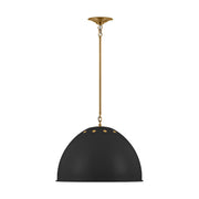 Visual Comfort Studio - TP1171MBKBBS - One Light Pendant - Robbie - Midnight Black
