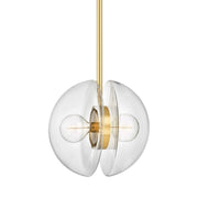 Hudson Valley - 9417-AGB - Two Light Pendant - Kert - Aged Brass