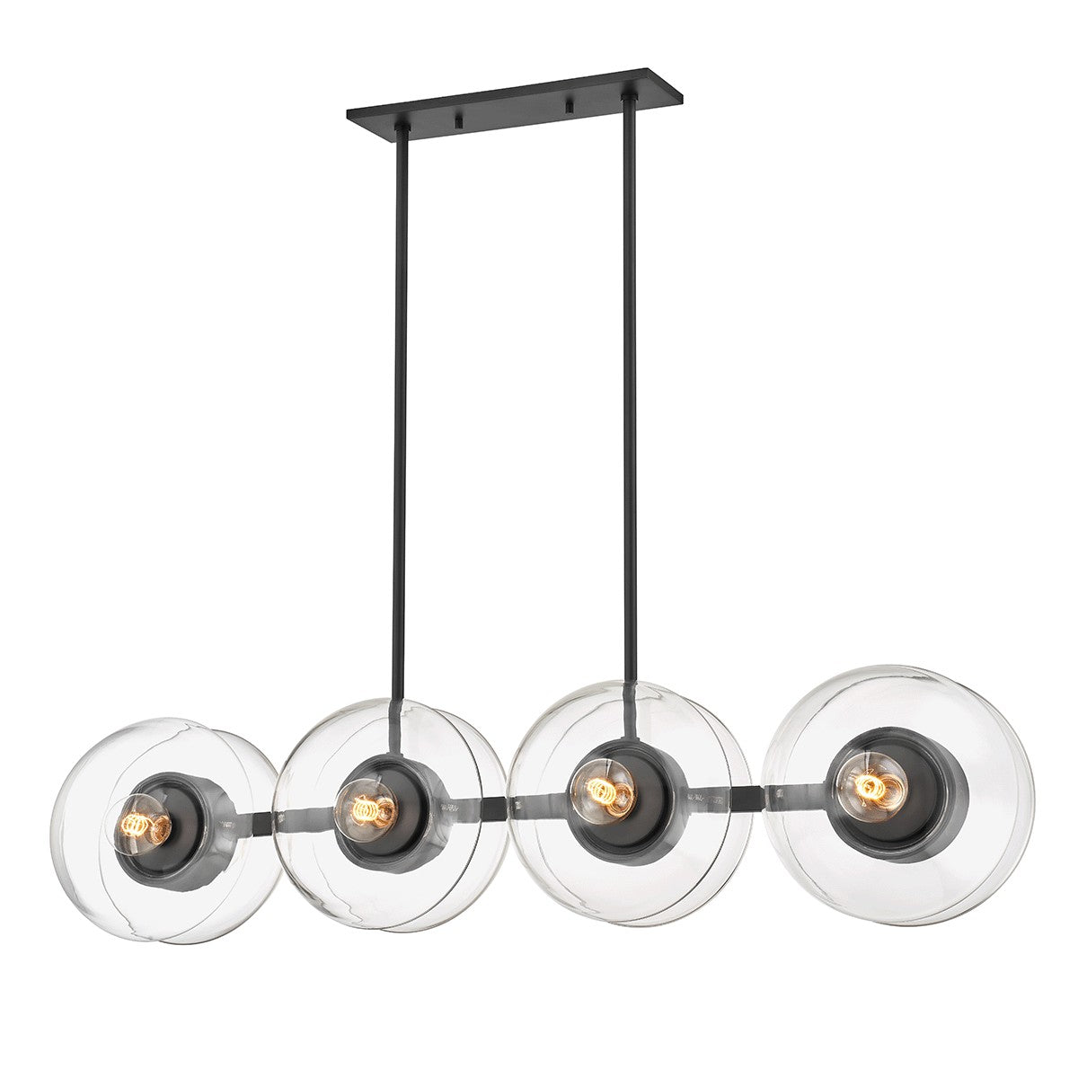 Hudson Valley - 9450-BBR - Eight Light Island Pendant - Kert - Black Bronze
