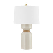 Hudson Valley - BKO1101-AGB/CIC - One Light Table Lamp - Mindy - Aged Brass/Ceramic Ivory Crackle