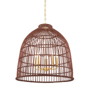 Hudson Valley - BKO702-AGB - Five Light Pendant - Jordan - Aged Brass