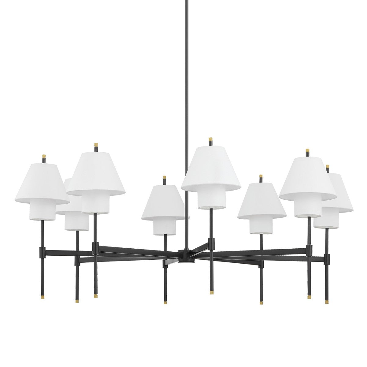 Hudson Valley - PI1899808-AGB/DB - Eight Light Chandelier - Glenmoore - Aged Brass