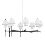 Hudson Valley - PI1899808-AGB/DB - Eight Light Chandelier - Glenmoore - Aged Brass