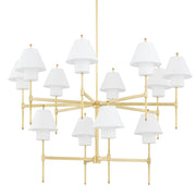 Hudson Valley - PI1899812-AGB - 12 Light Chandelier - Glenmoore - Aged Brass