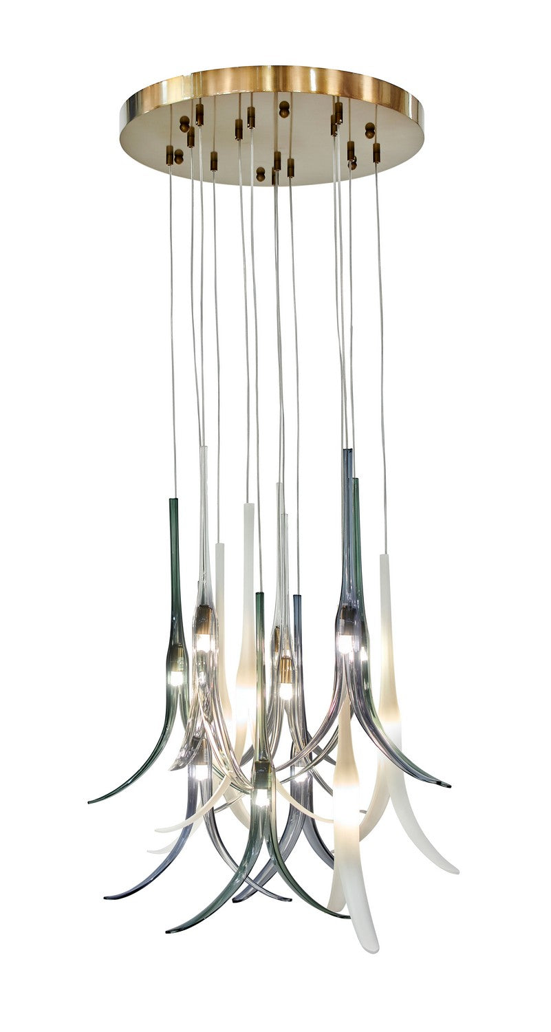 Metropolitan - N9493 - 13 Light Pendant - Featherly - Gold