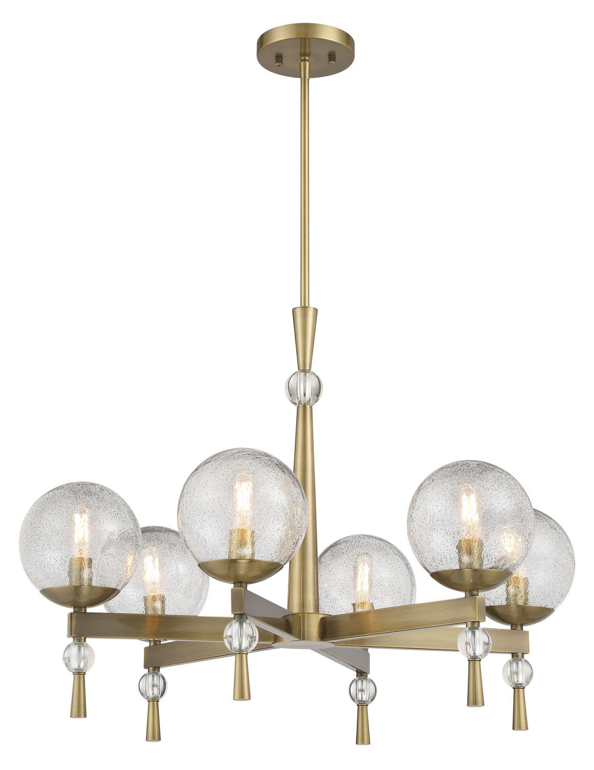 Minka-Lavery - 1336-923 - Six Light Chandelier - POPULUXE - Oxidized Aged Brass