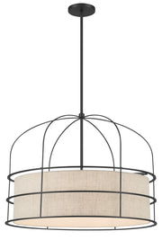 Minka-Lavery - 2156-66A - Six Light Pendant - Gateway Park - Coal