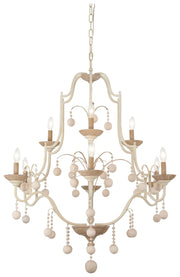 Minka-Lavery - 2669-717 - Nine Light Chandelier - Colonial Charm - White Wash