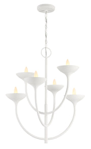 Minka-Lavery - 4715-892 - Six Light Chandelier - Ryton - Plaster White