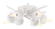 Minka-Lavery - 5904-655 - Six Light Flush Mount - North Fork by Robin Baron - Sand White