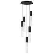 ET2 - E11015-144BK - LED Pendant - Reeds - Black