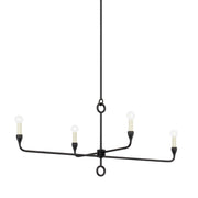 Troy Lighting - F9544-BI - Four Light Island Pendant - Orson - Black Iron