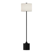 Alora - FL418761MBIL - One Light Floor Lamp - Issa - Matte Black/Ivory Linen