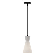Alora - PD473706MBOP - One Light Pendant - Betty - Matte Black/Opal Glass
