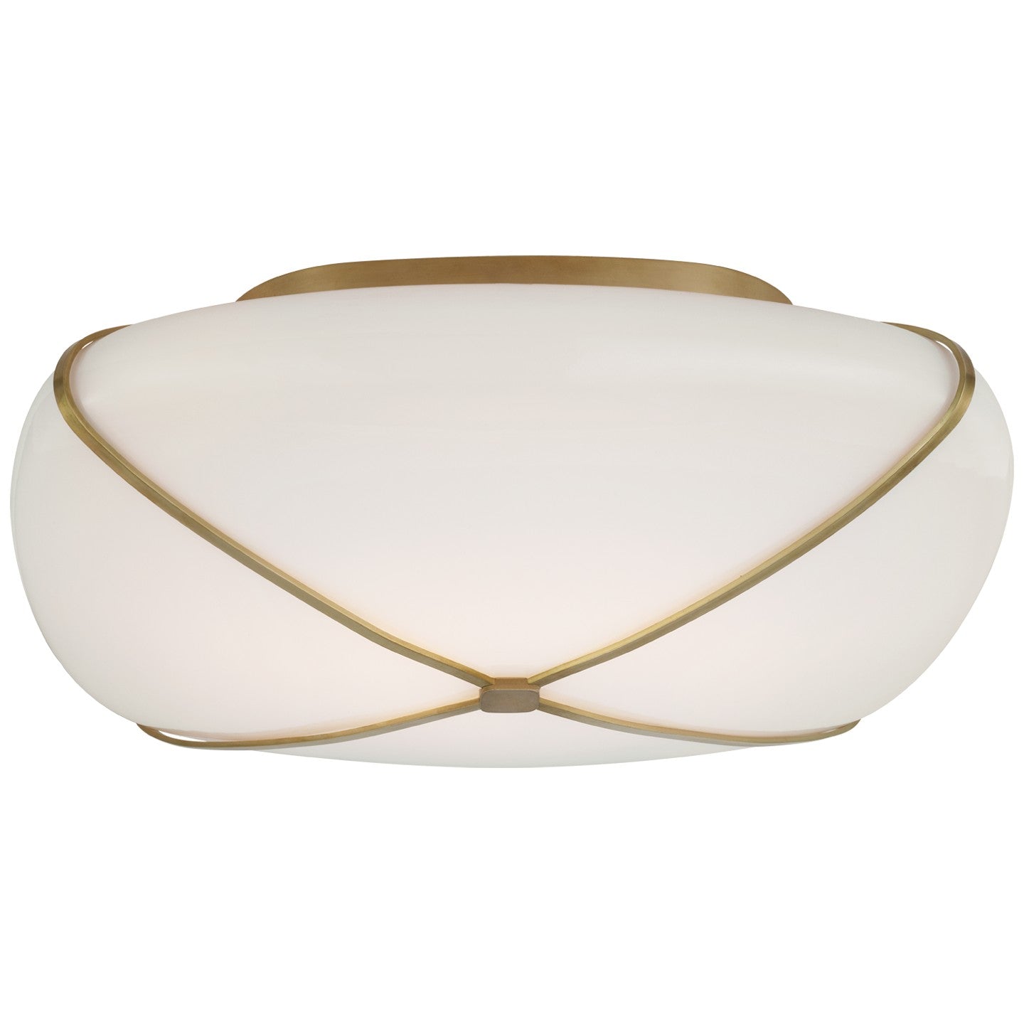 Visual Comfort Signature - CD 4006SB-WG - LED Flush Mount - Fondant - Soft Brass