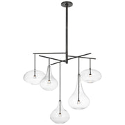 Visual Comfort Signature - CD 5025GM-CG - LED Chandelier - Lomme - Gun Metal