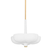 Corbett Lighting - 360-20-GL/GSW - Three Light Pendant - Rimini - Gold Leaf / Gesso White