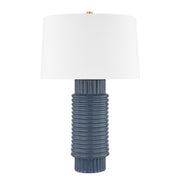 Hudson Valley - L1956-AGB/CGR - One Light Table Lamp - Broderick - Aged Brass/Grey Blue Reactive Ceramic