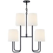 Visual Comfort Signature - BBL 5081C-L - Eight Light Chandelier - Go lightly - Charcoal