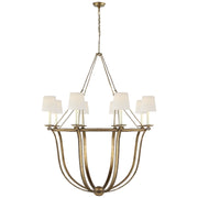 Visual Comfort Signature - CHC 1577GI-L - Eight Light Chandelier - Lancaster - Gilded Iron