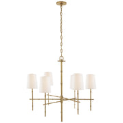 Visual Comfort Signature - S 5161HAB-L - Six Light Chandelier - Grenol - Hand-Rubbed Antique Brass