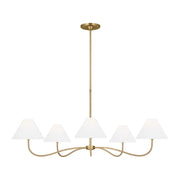 Visual Comfort Studio - CC1695BBS - Five Light Chandelier - Laguna - Burnished Brass