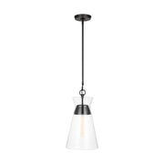 Visual Comfort Studio - CP1021AI - One Light Pendant - Atlantic - Aged Iron
