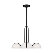 Visual Comfort Studio - KC1133MBK - Three Light Chandelier - Nido - Midnight Black