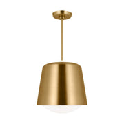 Visual Comfort Studio - KSP1141BBS - One Light Pendant - Draper - Burnished Brass