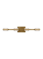 Visual Comfort Modern - 700BCKMD4NB-LED930 - LED Bath Vanity - Kamden - Natural Brass