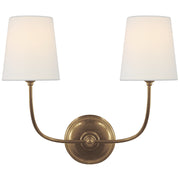Visual Comfort Signature - TOB 2008HAB-L - Two Light Wall Sconce - Vendome - Hand-Rubbed Antique Brass