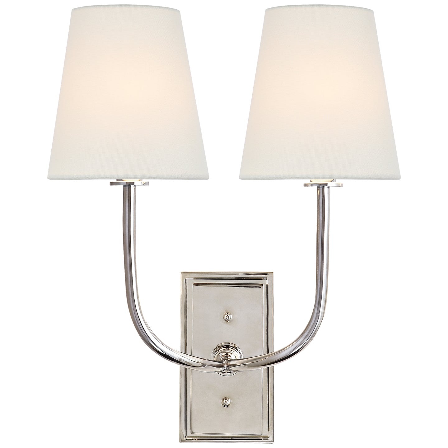 Visual Comfort Signature - TOB 2191PN-L - Two Light Wall Sconce - Hulton - Polished Nickel