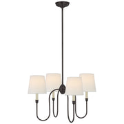 Visual Comfort Signature - TOB 5007BZ-L - Four Light Chandelier - Vendome - Bronze