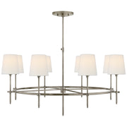 Visual Comfort Signature - TOB 5024AN-L - Eight Light Chandelier - Bryant - Antique Nickel