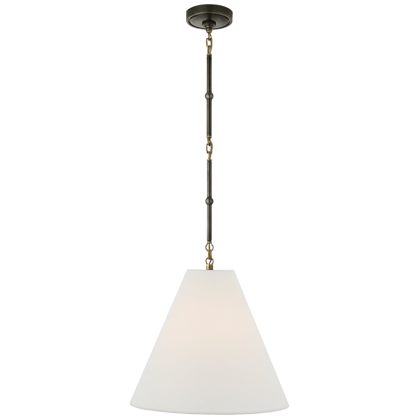 Visual Comfort Signature - TOB 5090BZ/HAB-L - One Light Hanging Lantern - Goodman - Bronze with Antique Brass