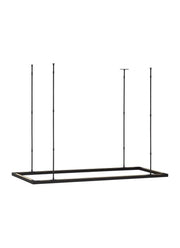 Visual Comfort Modern - MDLS18727B - LED Linear Suspension - Stagger - Nightshade Black
