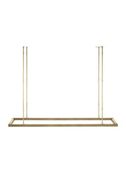 Visual Comfort Modern - MDLS18727NB - LED Linear Suspension - Stagger - Natural Brass