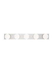 Visual Comfort Modern - SLBA124N - Five Light Bath Vanity - Orbel - Polished Nickel
