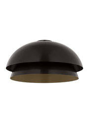 Visual Comfort Modern - SLFM13627BZ - LED Flushmount - Shanti - Dark Bronze